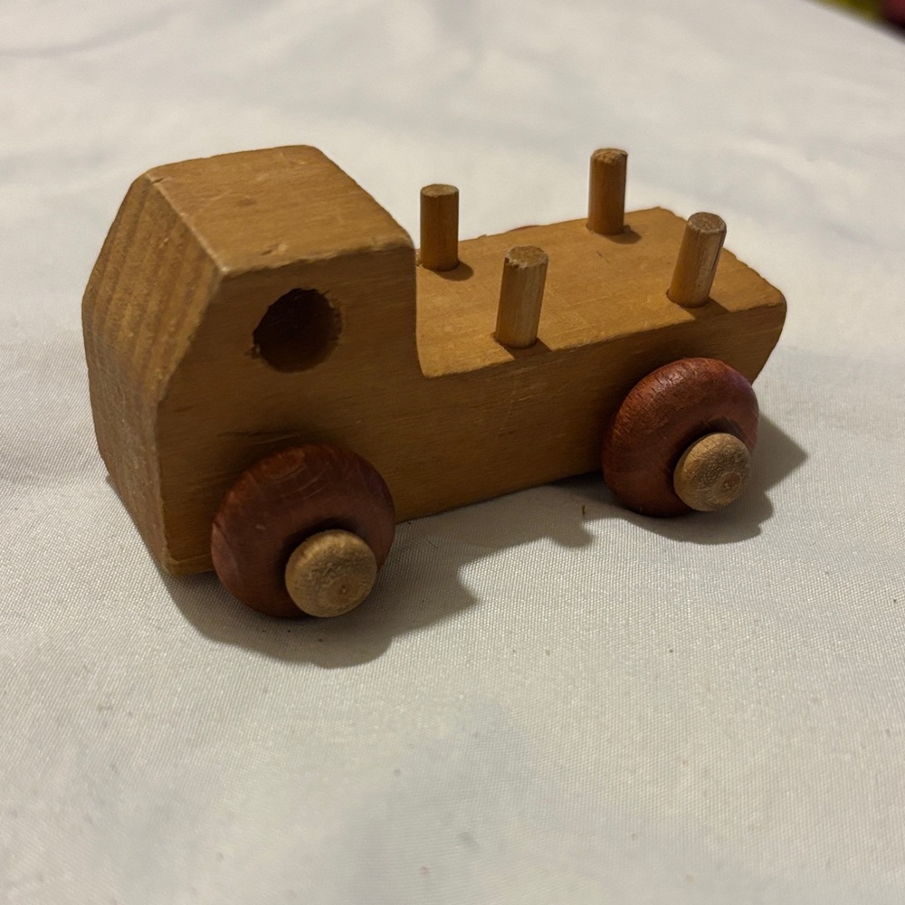 The Montgomery school house Inc. vintage wooden truck